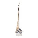 Clayre & Eef Dekoration Boot 25x6x25 cm Weiß Blau Holzprodukt