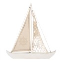 Clayre & Eef Decoratie Boot 34x7x38 cm Beige Houtproduct