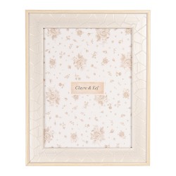 Clayre & Eef Photo Frame 15x20 cm Beige Plastic Glass