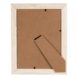 Clayre & Eef Cornice per foto 10x15 cm Beige Prodotto in legno