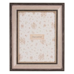 Clayre & Eef Photo Frame 10x15 cm Brown Plastic Glass