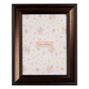 Clayre & Eef Photo Frame 10x15 cm Brown Black Plastic Glass