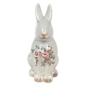 Clayre & Eef Dekorationsfigur Kaninchen 27 cm Grau Keramik