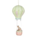 Clayre & Eef Paashanger Konijn Ø 14x34 cm Beige Groen Kunststof