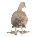 Clayre & Eef Statuetta decorativa Anatra 22x15x21 cm Grigio Plastica