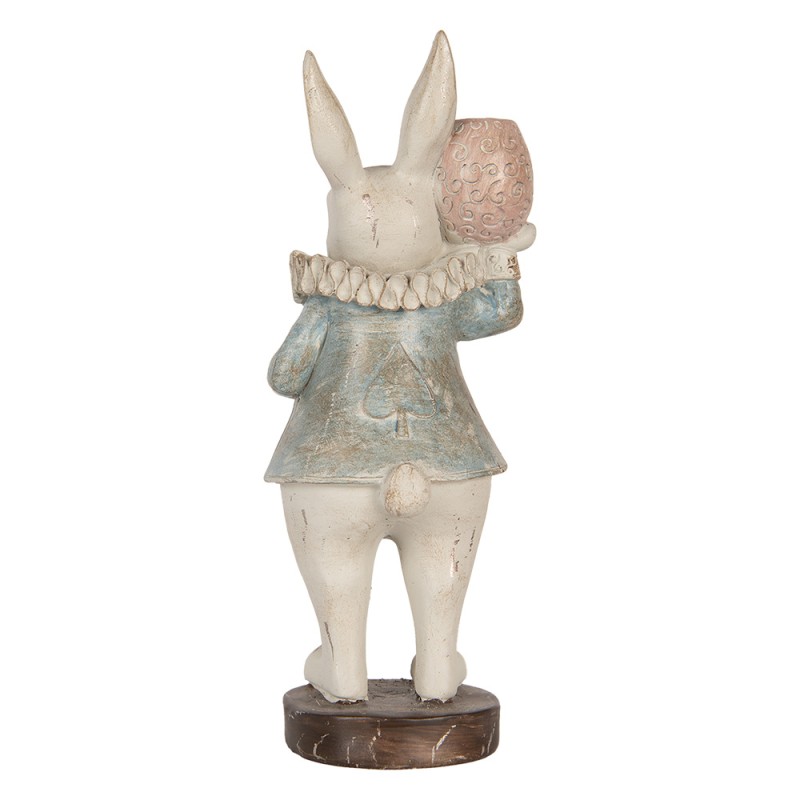 Clayre & Eef Statuetta decorativa Coniglio 29 cm Beige Plastica