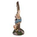 Clayre & Eef Decorative Figurine Rabbit 20x12x32 cm Brown Plastic