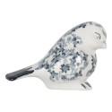 Clayre & Eef Decorative Figurine Bird 21x10x13 cm White Blue Ceramic