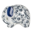Clayre & Eef Decorative Figurine Elephant 17x10x11 cm White Blue Ceramic