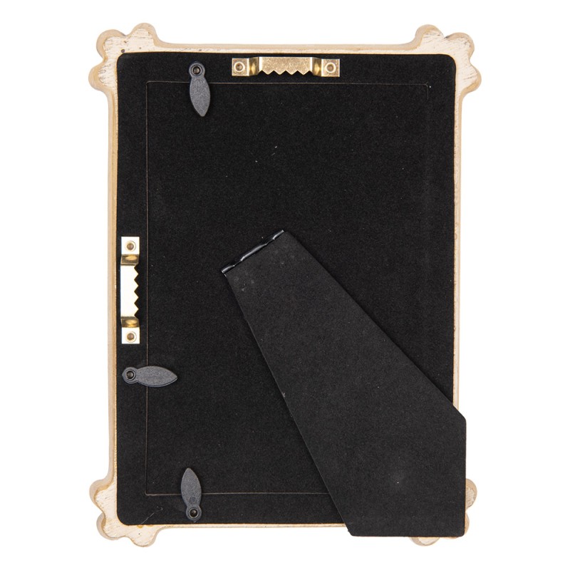 Clayre & Eef Cadre photo 10x15 cm Couleur or Plastique Verre