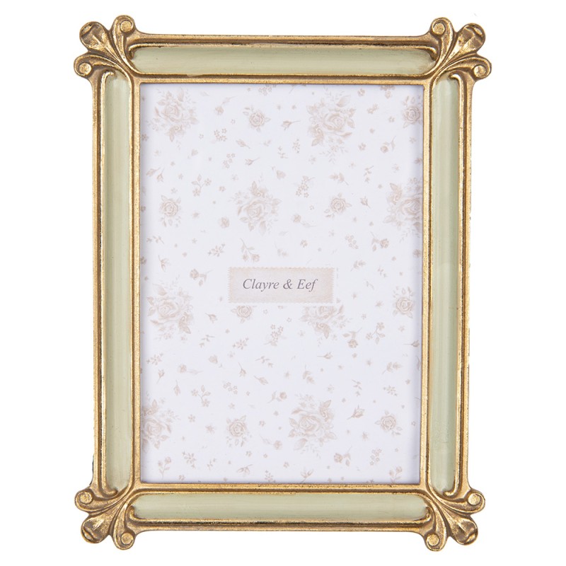Clayre & Eef Photo Frame 13x18 cm Gold colored Plastic Glass