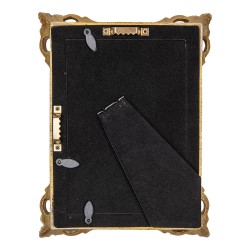 Clayre & Eef Photo Frame 10x15 cm Gold colored Plastic Glass