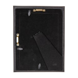 Clayre & Eef Bilderrahmen 13x18 cm Schwarz Goldfarbig Kunststoff Glas
