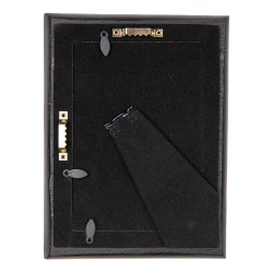 Clayre & Eef Photo Frame 10x15 cm Black Gold colored Plastic Glass