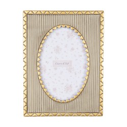Clayre & Eef Bilderrahmen 10x15 cm Beige Kunststoff Glas
