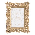 Clayre & Eef Fotolijst 10x15 cm Goudkleurig Kunststof Glas Kersen