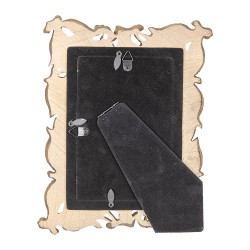 Clayre & Eef Fotolijst 10x15 cm Goudkleurig Kunststof Glas Kersen