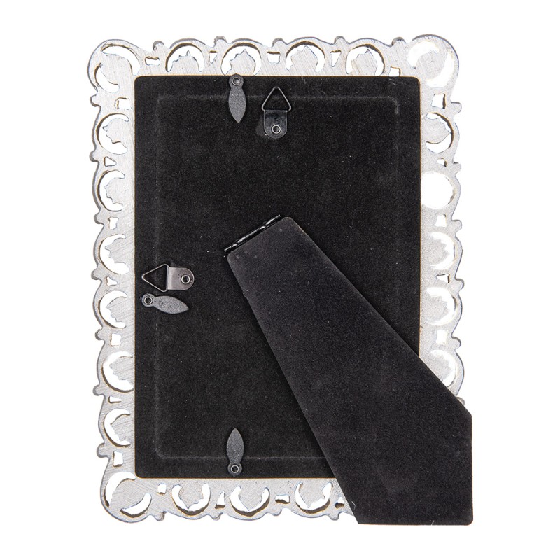 Clayre & Eef Photo Frame 13x18 cm Silver colored Plastic Glass