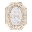 Clayre & Eef Photo Frame 10x15 cm White Gold colored Plastic Glass