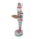 Clayre & Eef Figurine décorative Lapin 43x40x121 cm Blanc Plastique