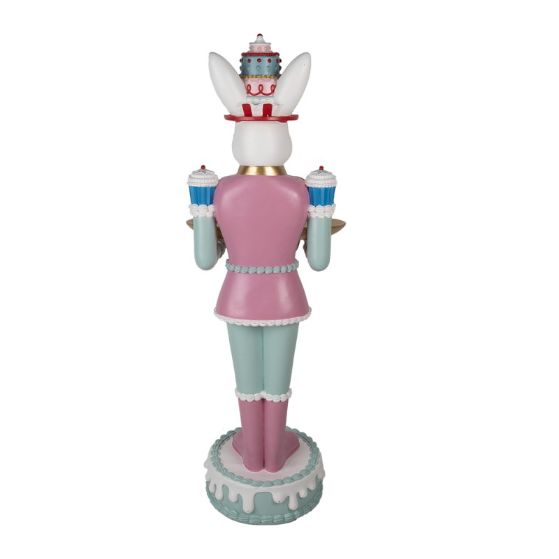 Clayre & Eef Figurine décorative Lapin 43x40x121 cm Blanc Plastique