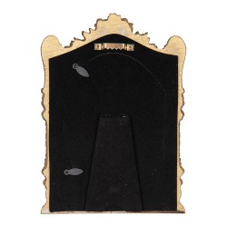 Clayre & Eef Photo Frame 10x15 cm Gold colored Plastic Glass