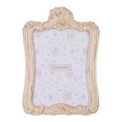 Clayre & Eef Bilderrahmen 13x18 cm Beige Kunststoff Glas