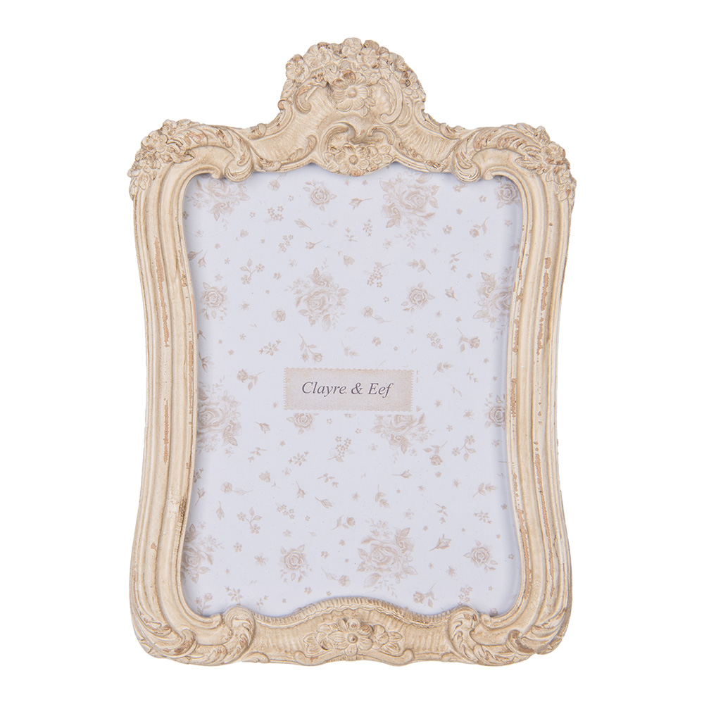 Clayre & Eef Fotolijst 13x18 cm Beige Kunststof afbeelding 1