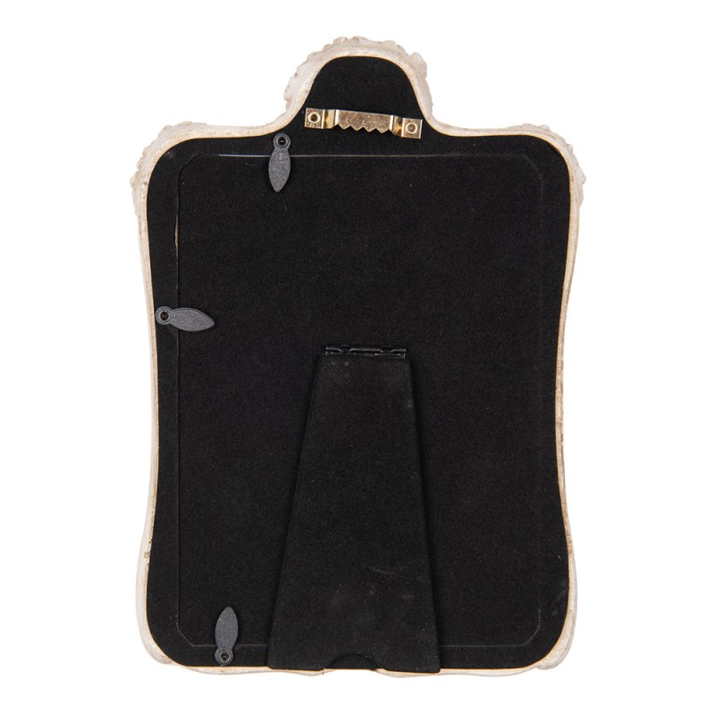 Clayre & Eef Cadre photo 13x18 cm Beige Plastique Verre