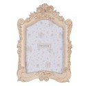 Clayre & Eef Cornice per foto 13x18 cm Beige Plastica Vetro