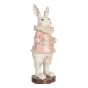 Clayre & Eef Figurine décorative Lapin 29 cm Beige Plastique