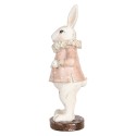 Clayre & Eef Figurine décorative Lapin 29 cm Beige Plastique
