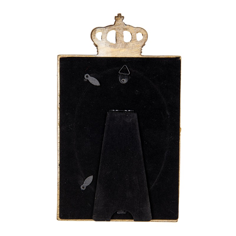 Clayre & Eef Cadre photo 10x15 cm Couleur or Plastique Verre