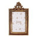 Clayre & Eef Photo Frame 10x15 cm Gold colored Plastic Glass