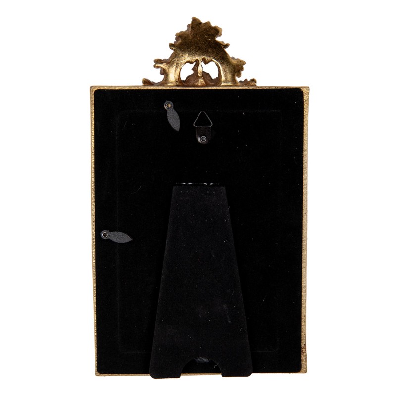 Clayre & Eef Photo Frame 10x15 cm Gold colored Plastic Glass