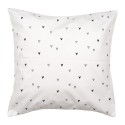 Clayre & Eef Federa per cuscino 45x45 cm Bianco Poliestere Quadrato Coure Love