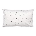 Clayre & Eef Cushion Cover 30x50 cm Black White Polyester Rectangle Love