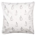 Clayre & Eef Kissenbezug 45x45 cm Beige Polyester Kaninchen