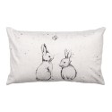Clayre & Eef Cushion Cover 30x50 cm Beige Polyester Rectangle Rabbit