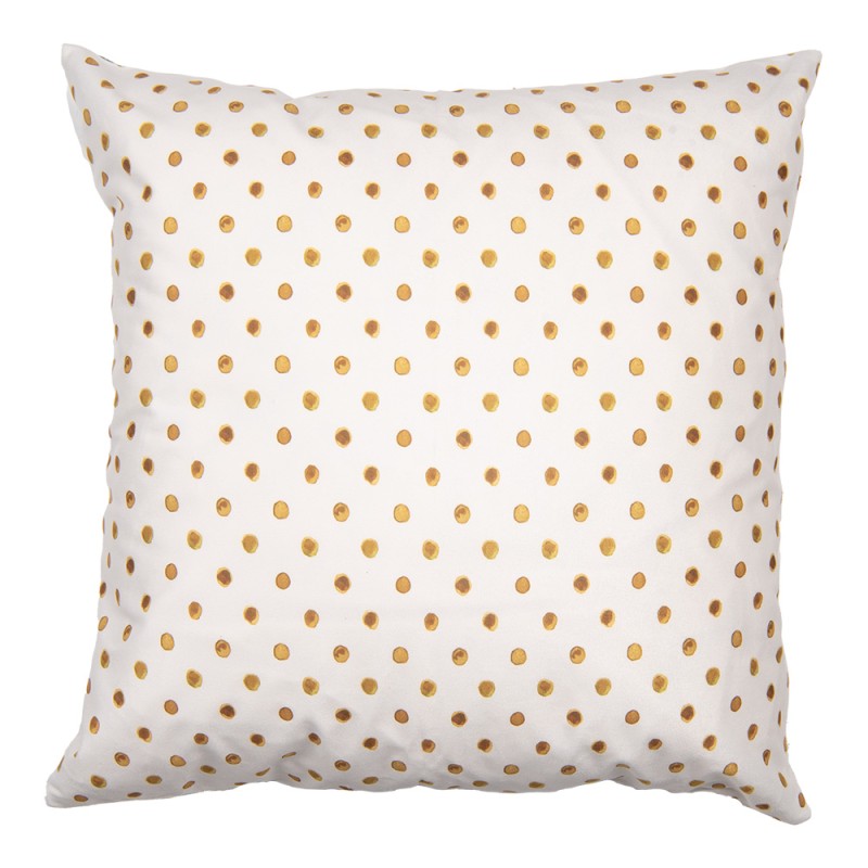 Clayre & Eef Housse de coussin 45x45 cm Beige Polyester Citron