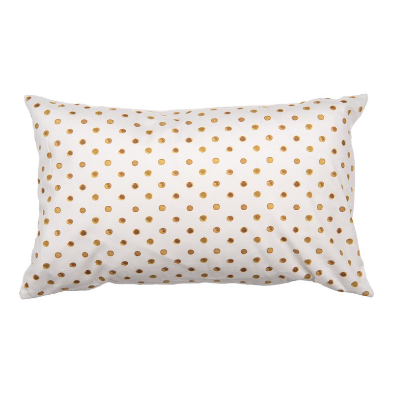Clayre & Eef Federa per cuscino 30x50 cm Beige Poliestere Rettangolo Limoni