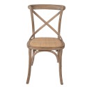 Clayre & Eef Dining Chair 44x42x88 cm Brown Wood