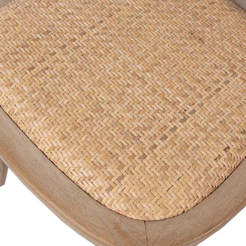 Clayre & Eef Dining Chair 44x42x88 cm Brown Wood