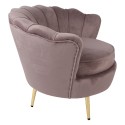 Clayre & Eef Poltrona  83x75x76 cm Rosa Tessuto Legno