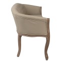 Clayre & Eef Bench 104x55x70 cm Brown Beige Wood Textile