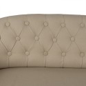 Clayre & Eef Bench 104x55x70 cm Brown Beige Wood Textile
