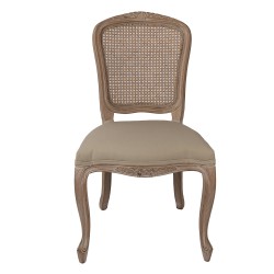 Clayre & Eef Chaise de salle à manger 52x49x95 cm Marron Bois
