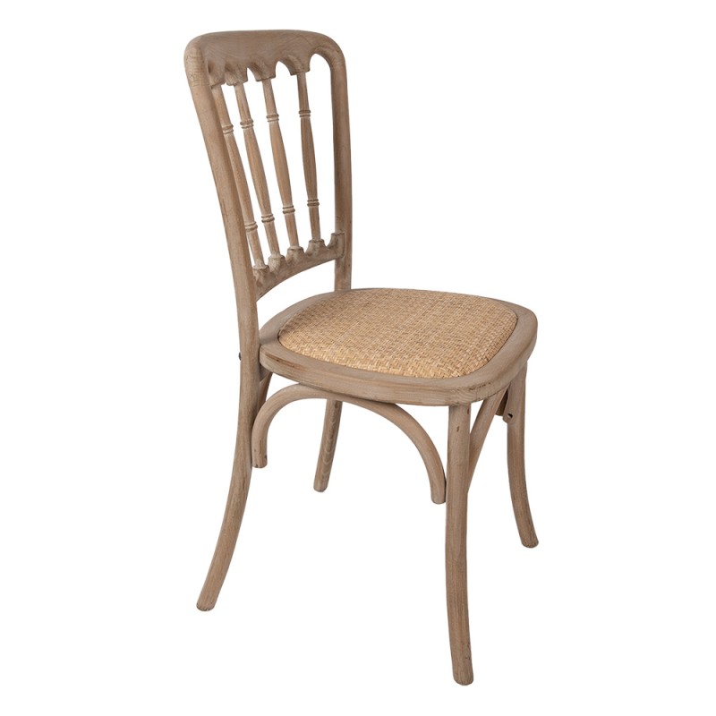 Clayre & Eef Dining Chair 45x46x92 cm Brown Wood