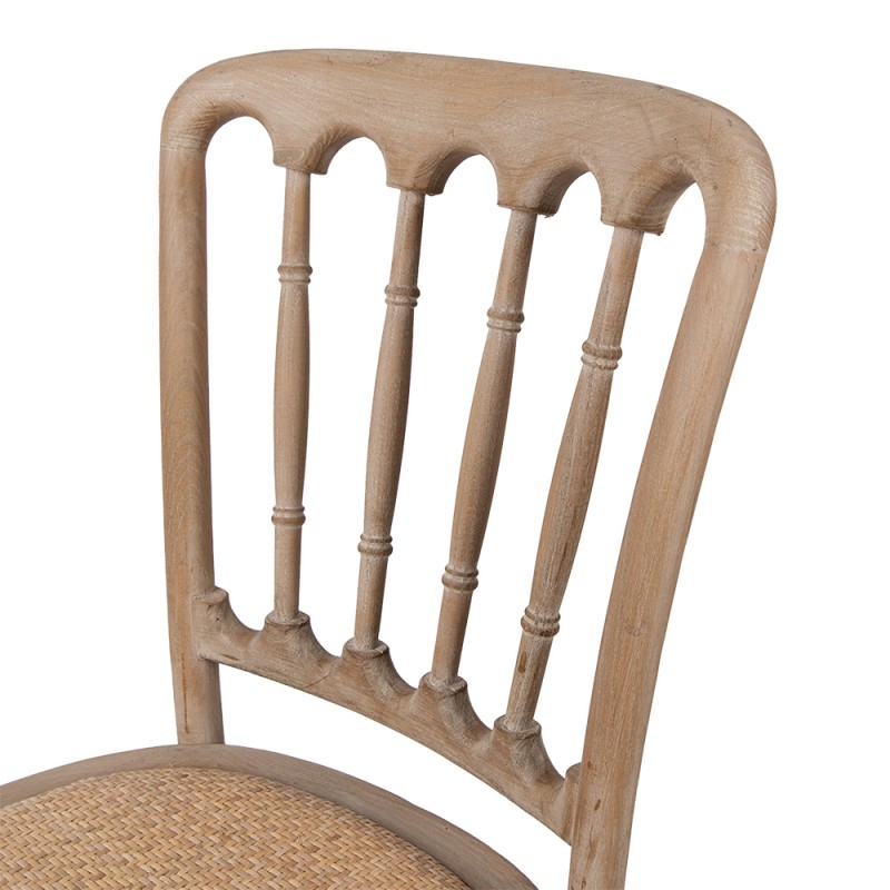 Clayre & Eef Dining Chair 45x46x92 cm Brown Wood