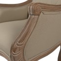 Clayre & Eef Fauteuil 62x58x101 cm Marron Beige Bois Textile